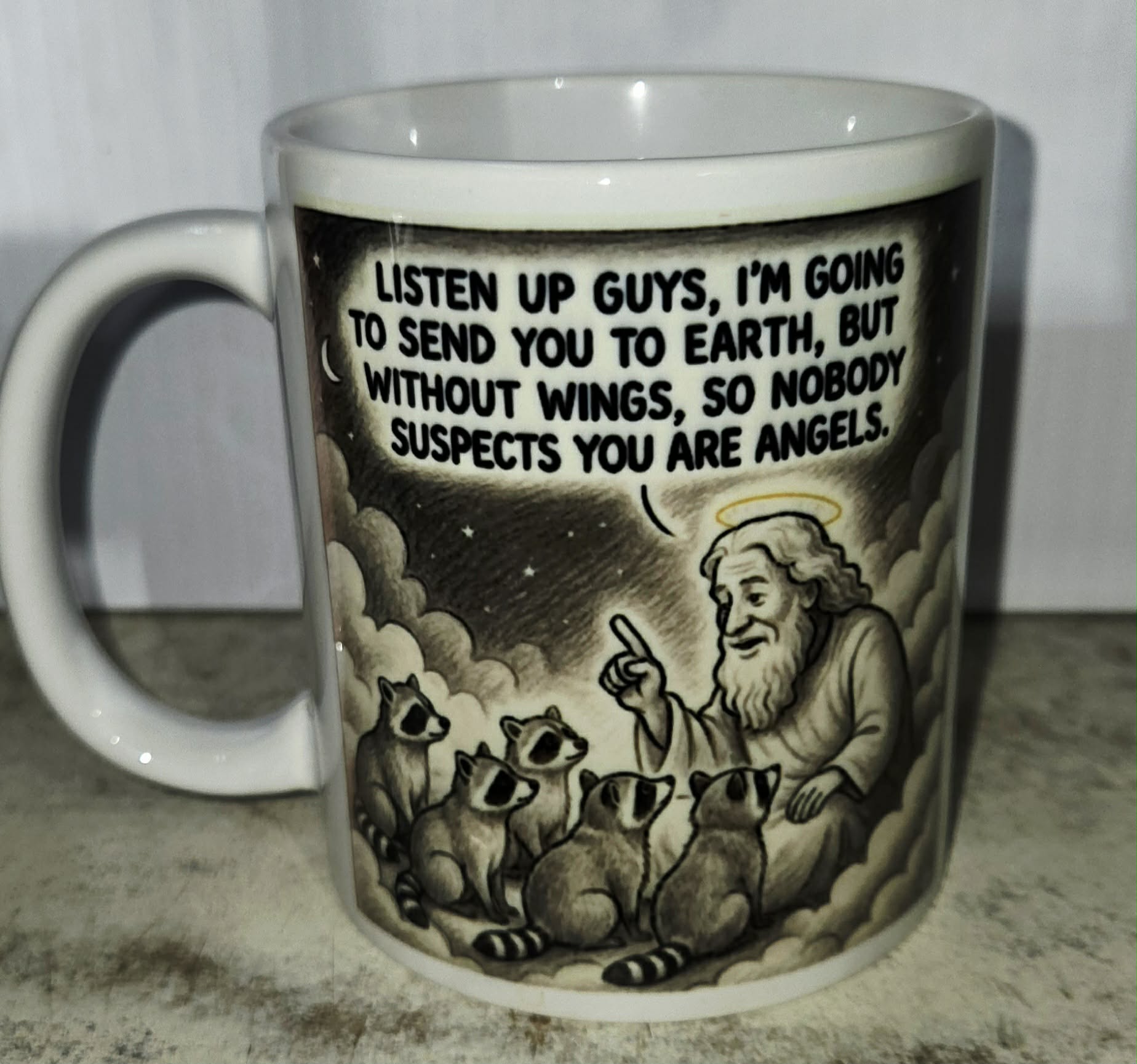 Raccoon Angels Mug 11oz