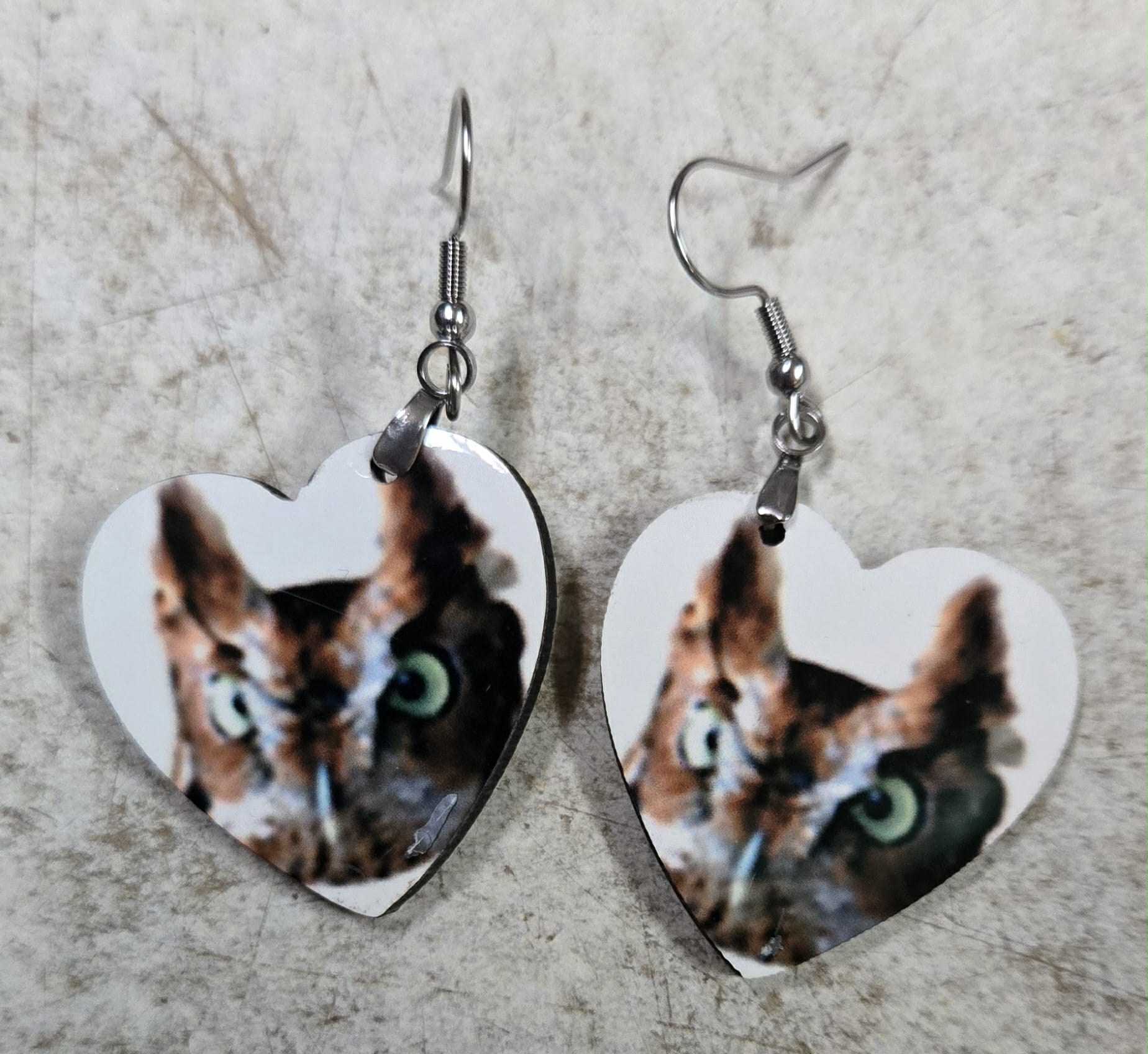 Heart Screech Owl Earrings