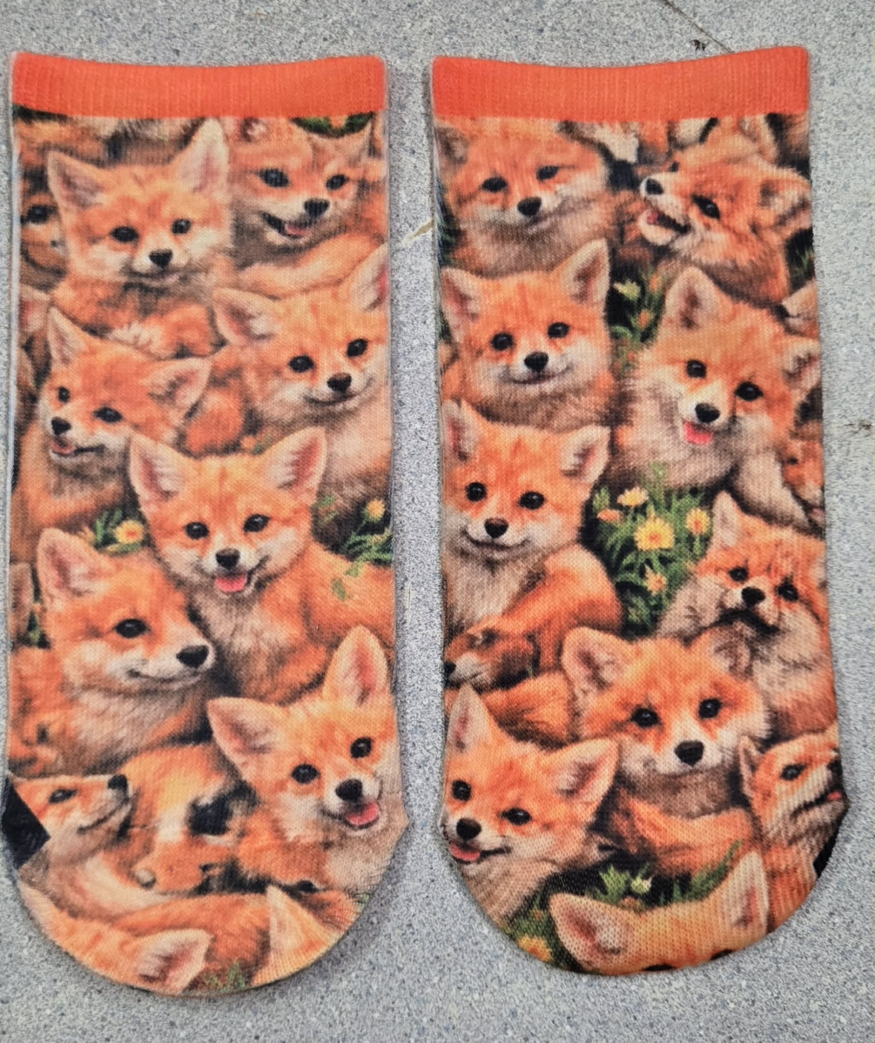 Red Fox Ankle Socks